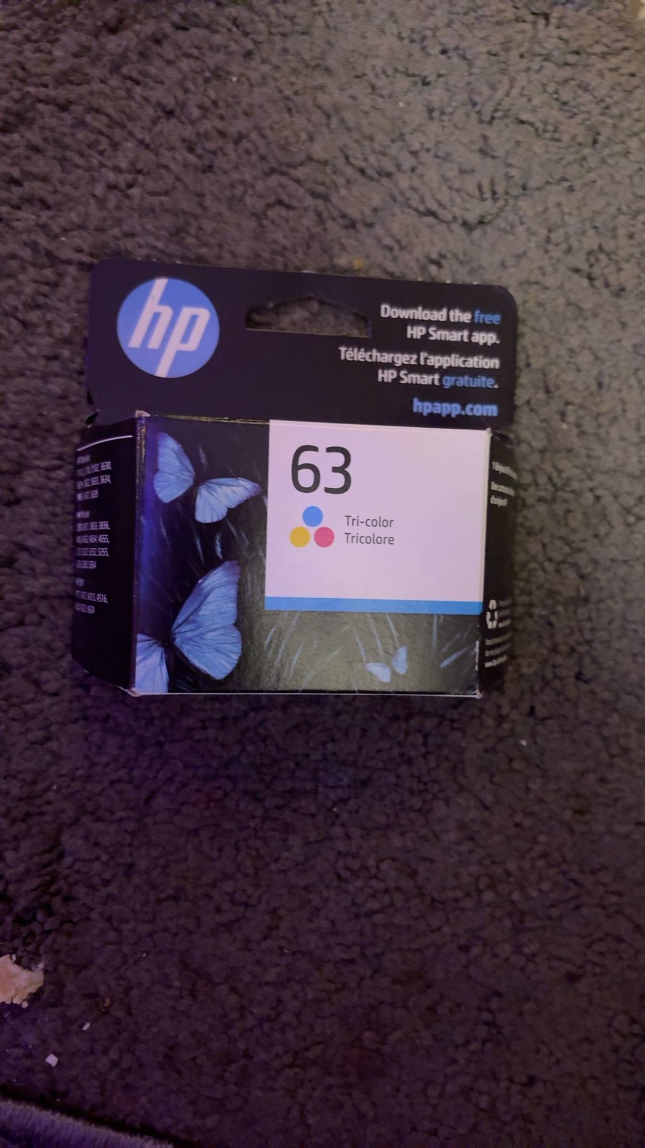 HP 63 Tri-Color Ink Cartridge