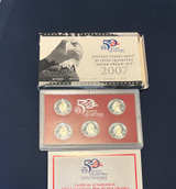2007 United States Mint 50 State Quarters Silver Proof Set - Image 1