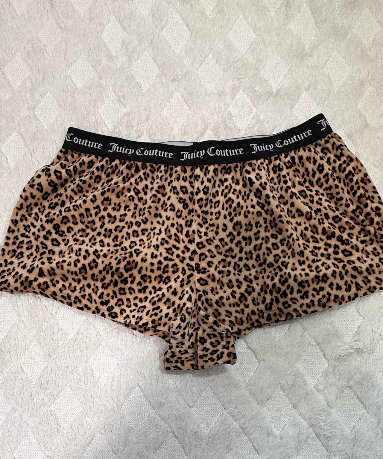 Juicy Couture Leopard Velour Shorts