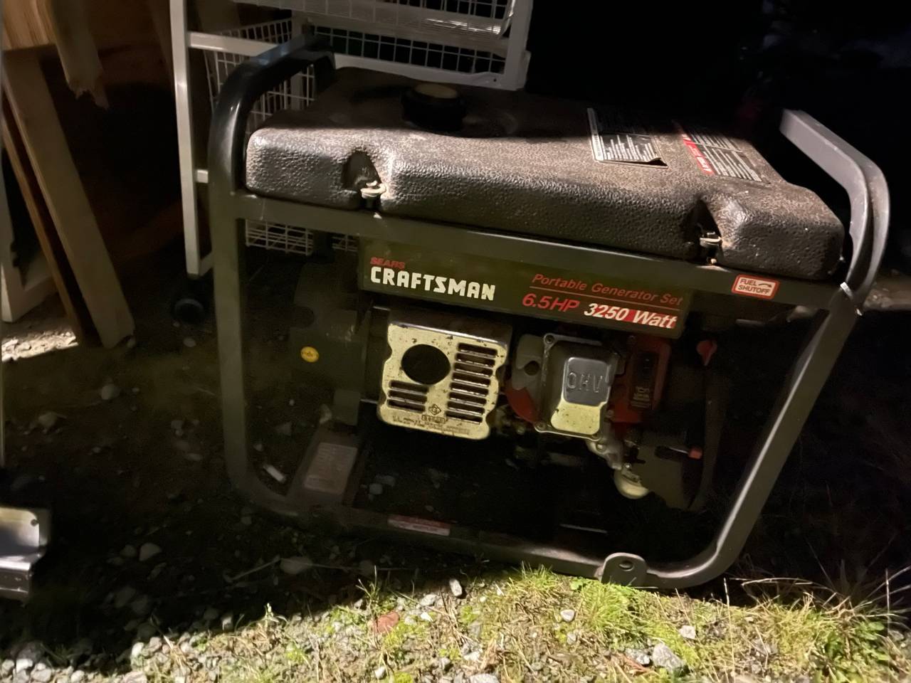 Craftsman 6.5HP 3250 Watt Portable Generator