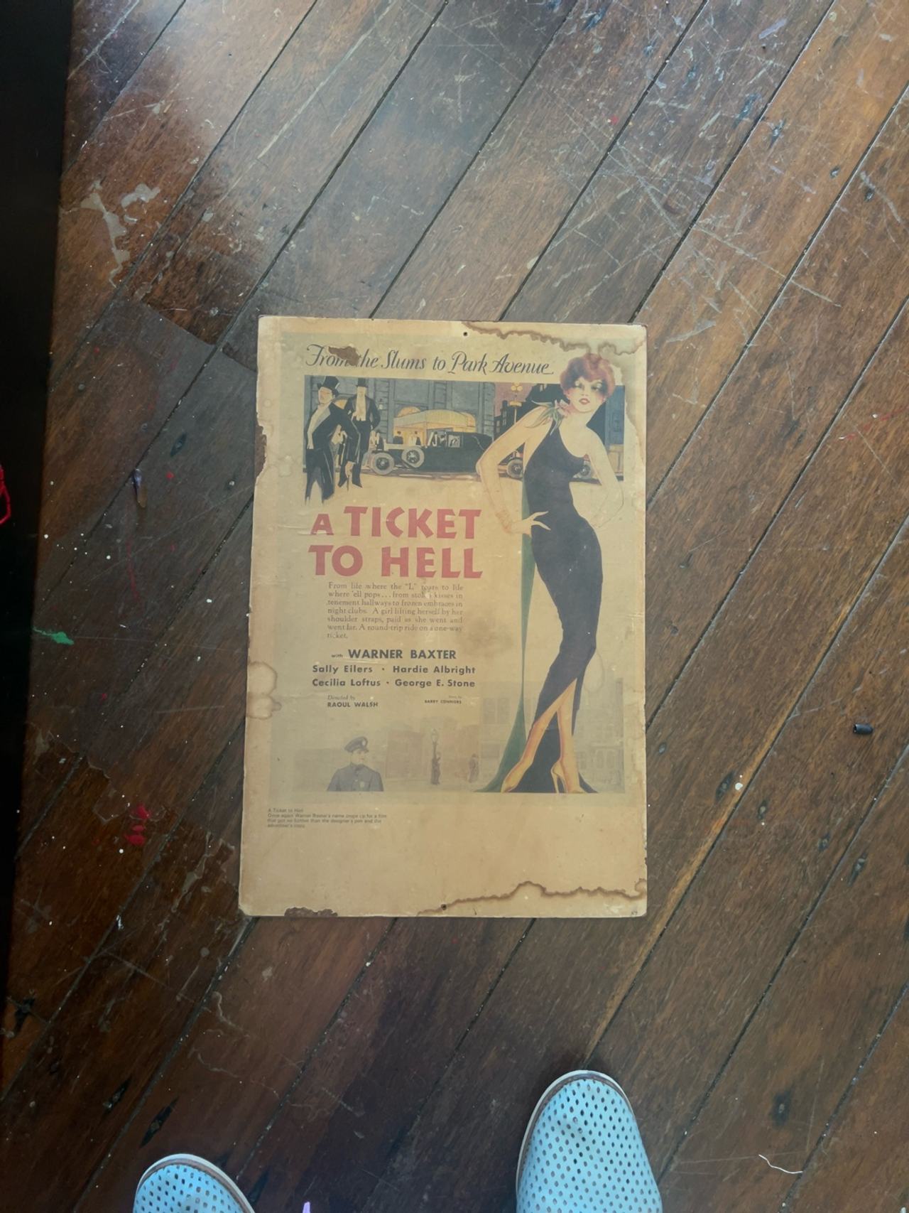 Ticket to Hell Vintage Movie Poster
