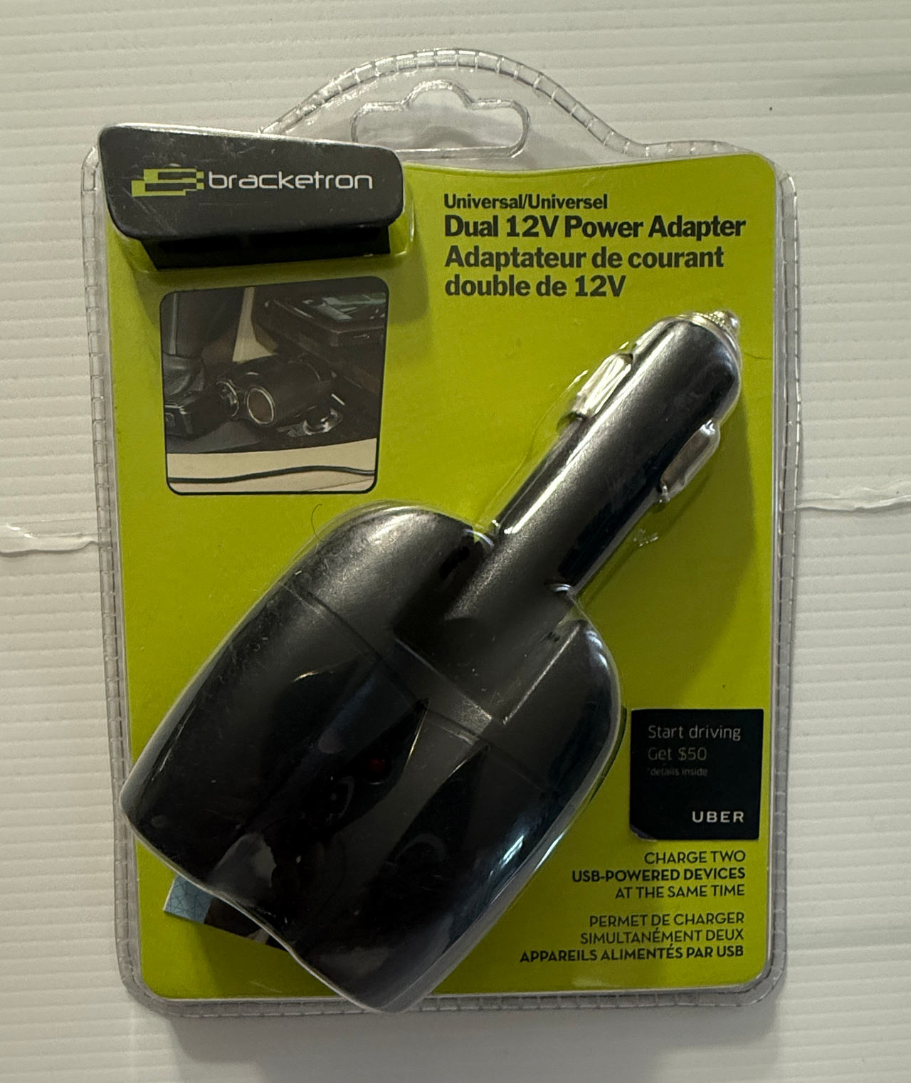 Bracketron Universal Dual 12V Power Adapter