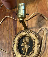 Vintage Cherub Wall Sconce Lamp - Image 1