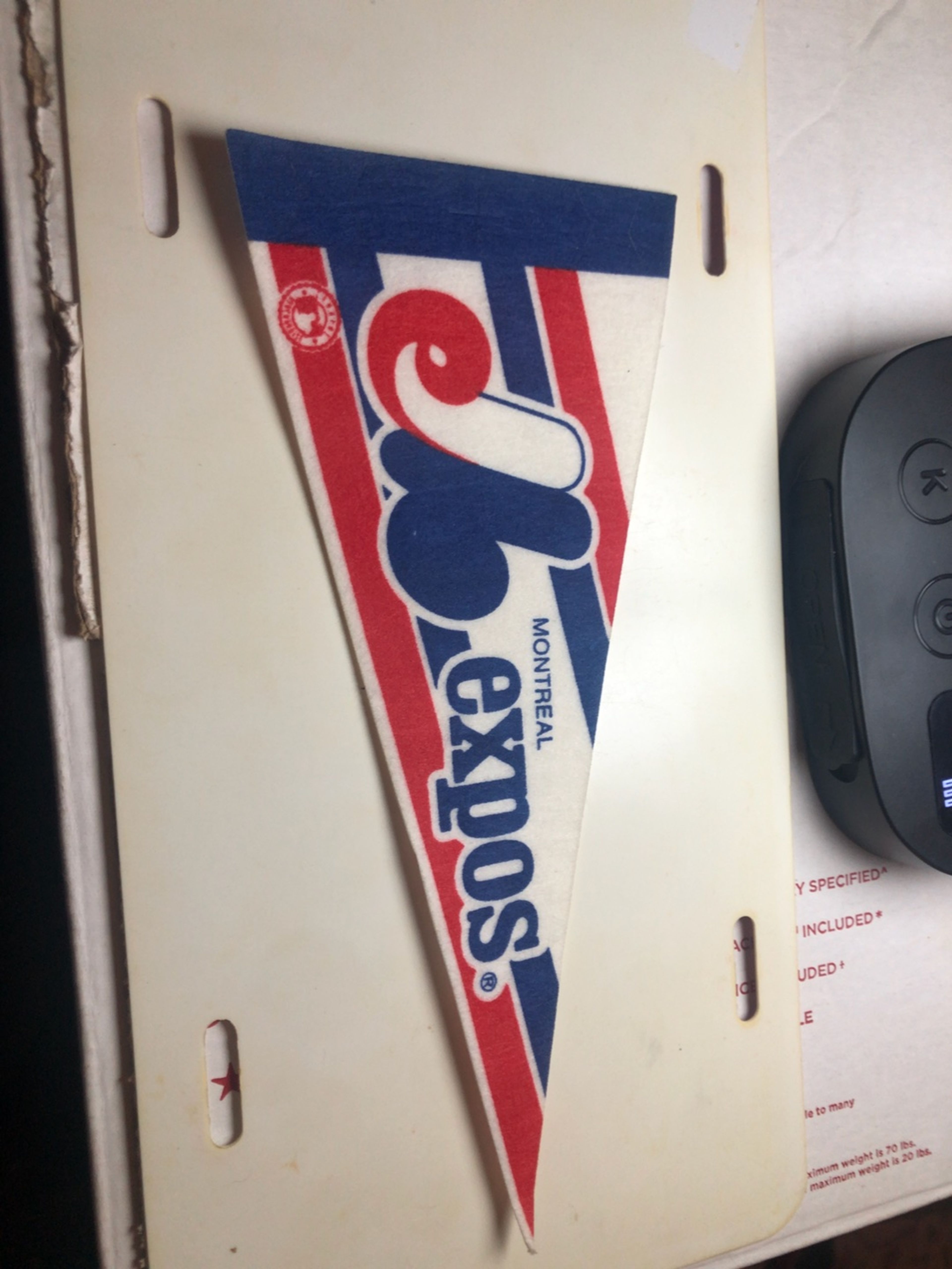 Vintage Montreal Expos MLB Baseball Felt Pennant Flag