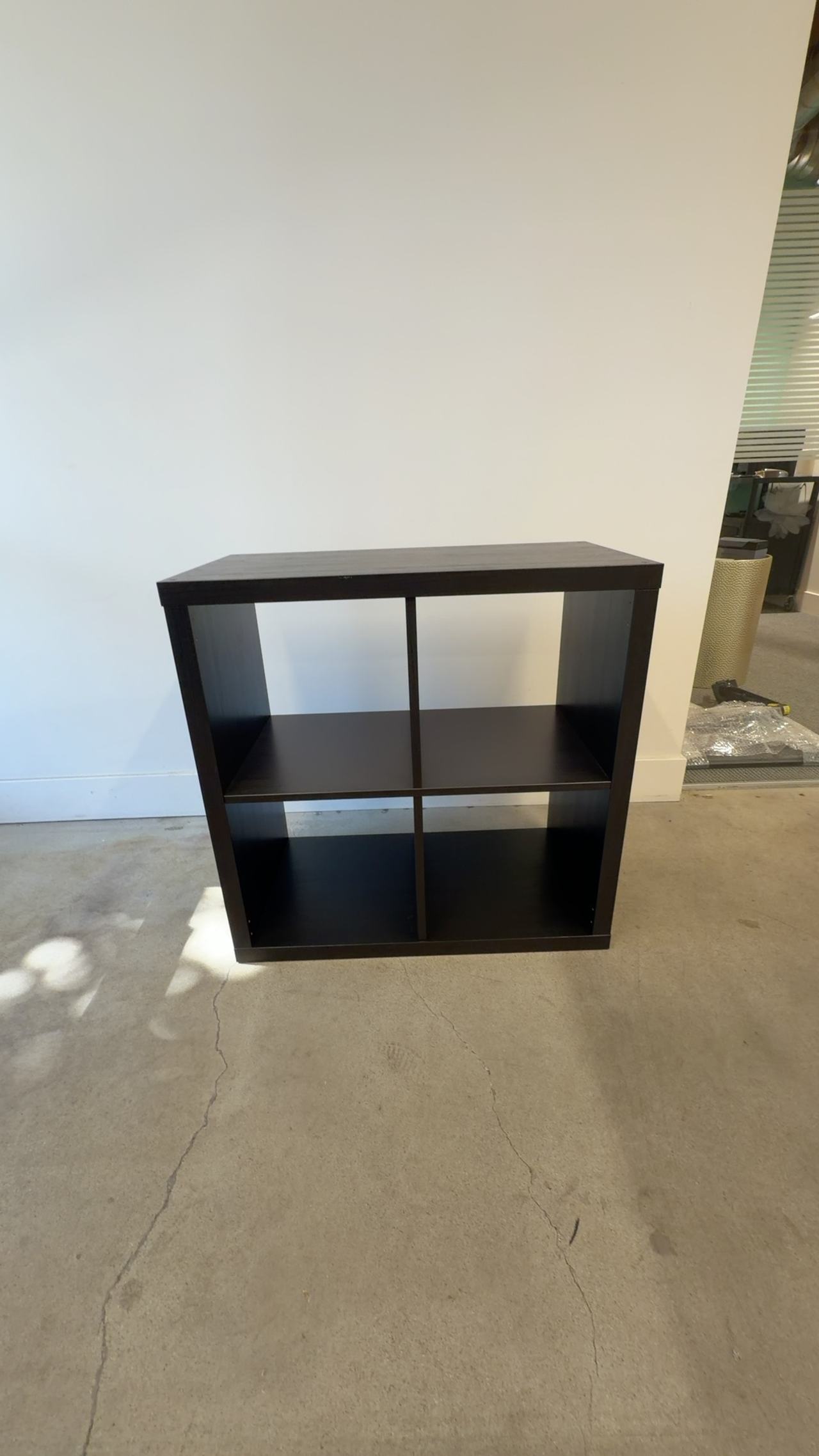 IKEA KALLAX 2x2 Shelf Unit Black-Brown