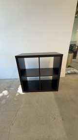 IKEA KALLAX 2x2 Shelf Unit Black-Brown - Image 1