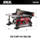 Unopened SKIL 10 Inch Worm Drive Table Saw with Integrated Stand - Image 5