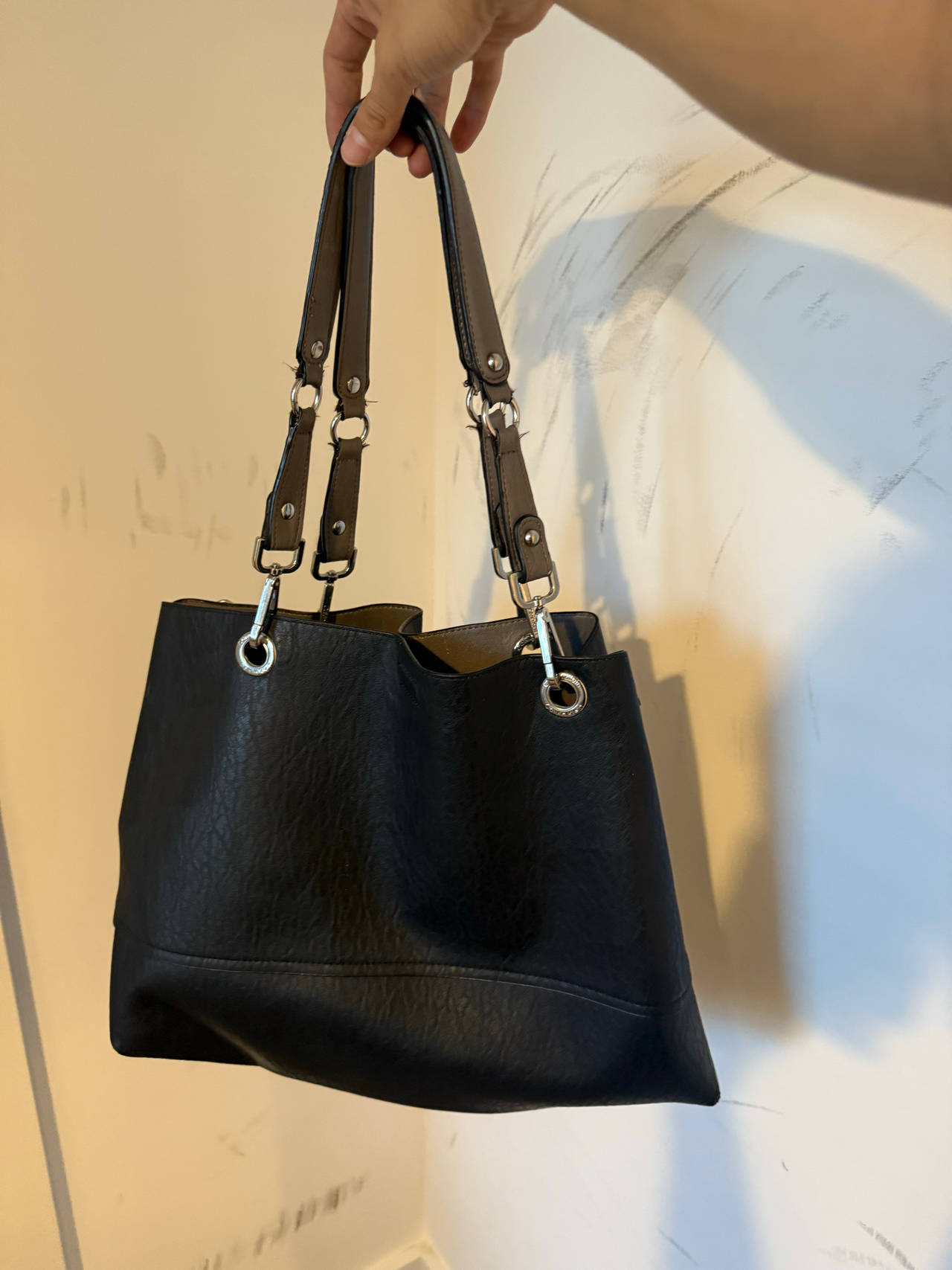 Calvin klein reversible leather bag 
