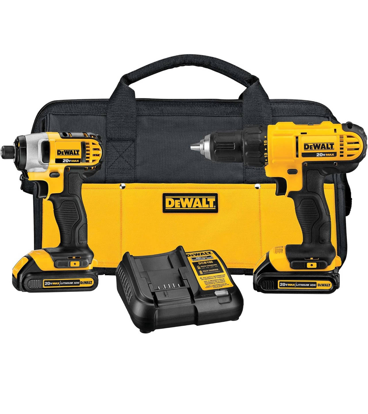 DEWALT 20V MAX Cordless Drill Combo Kit