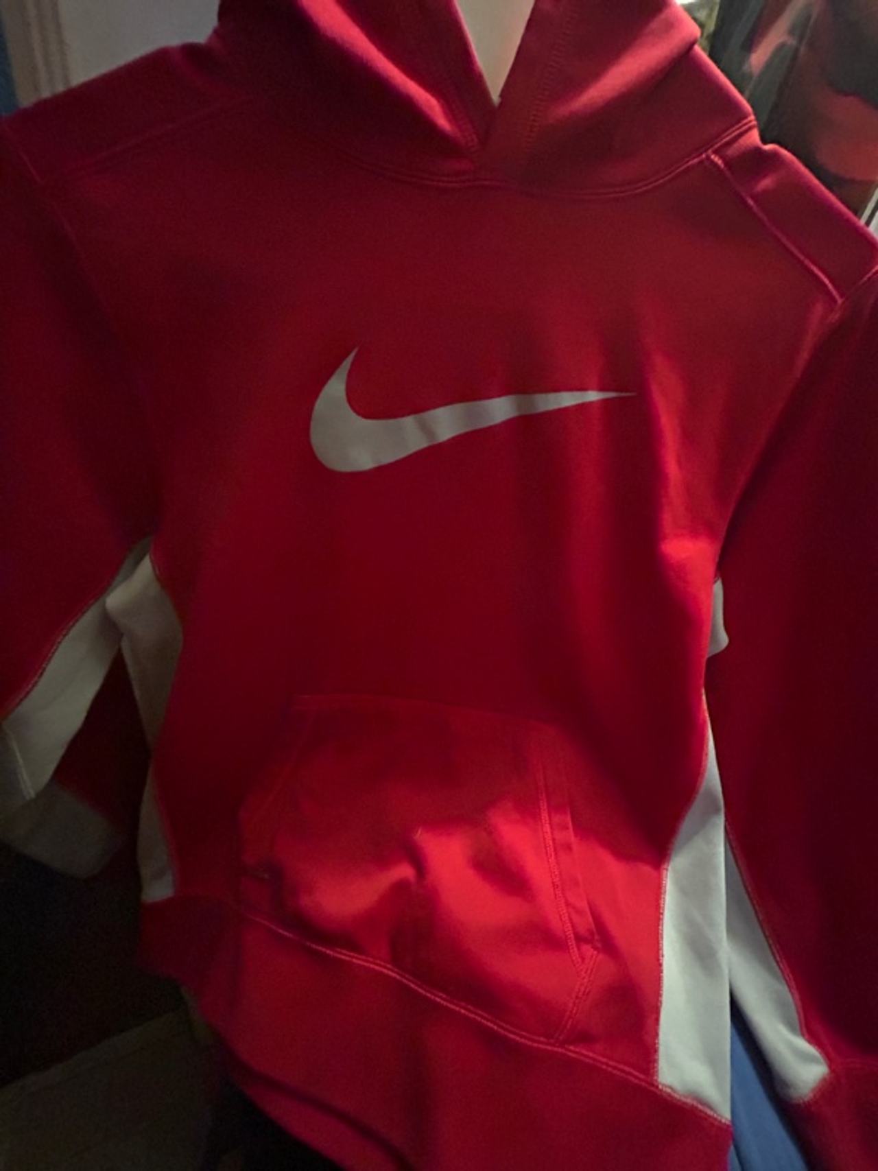 Nike Therma-Fit Hoodie Red/Grey Kids
