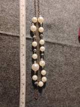 Layered Faux Pearl and Bead Necklace - Image 1