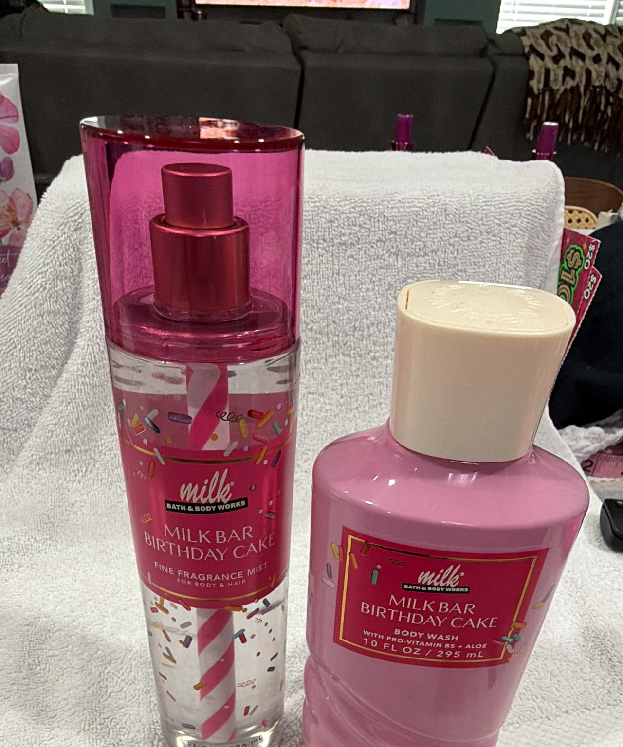 Bath & Body Works x Milk Bar Birthday Cake Mist and Body Wash Set