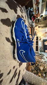 Nike Alpha Menace 3 Football Cleats Royal Blue/White Mens size 10 - Image 3
