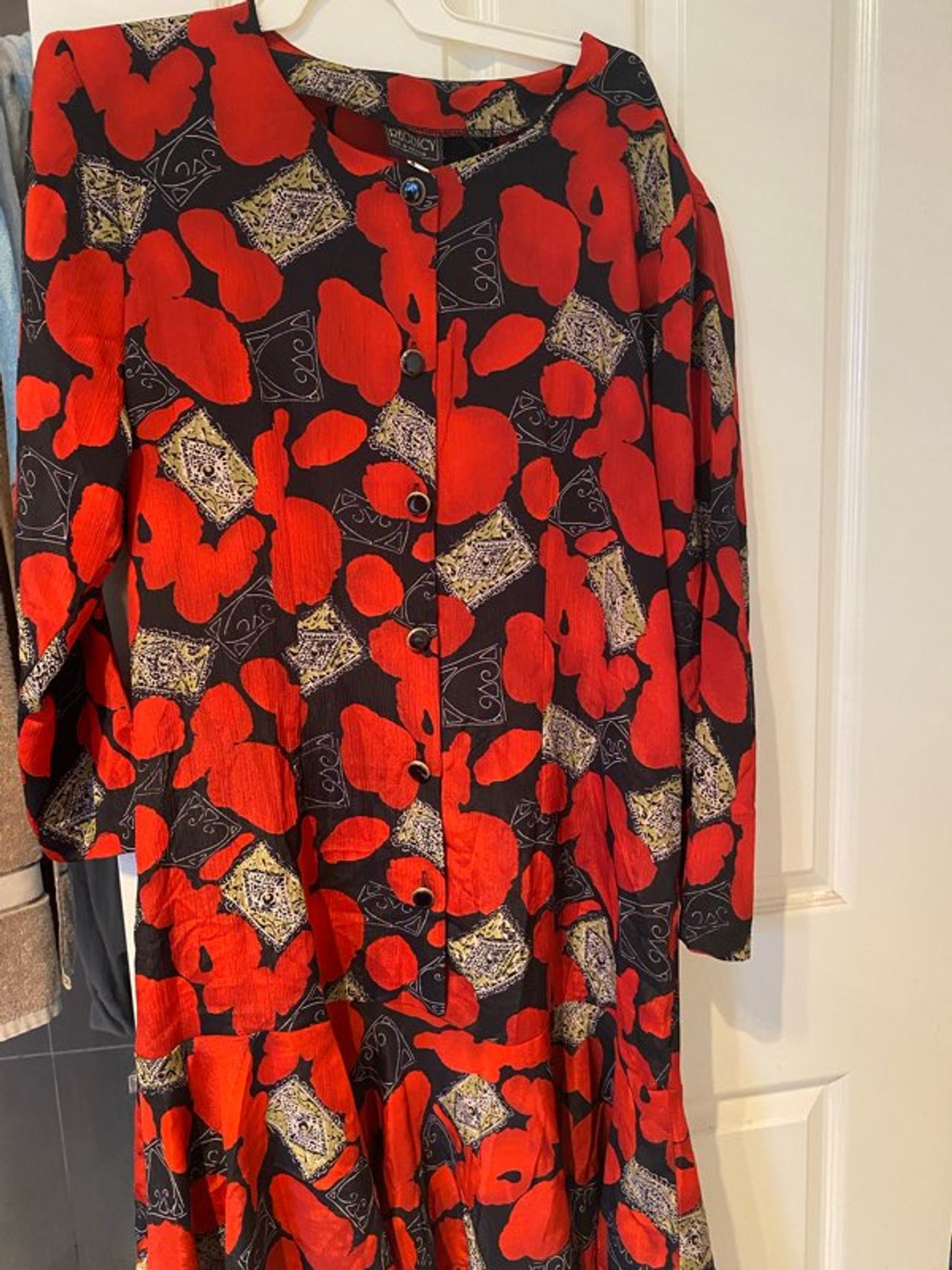 Vintage Button-Front Dress
