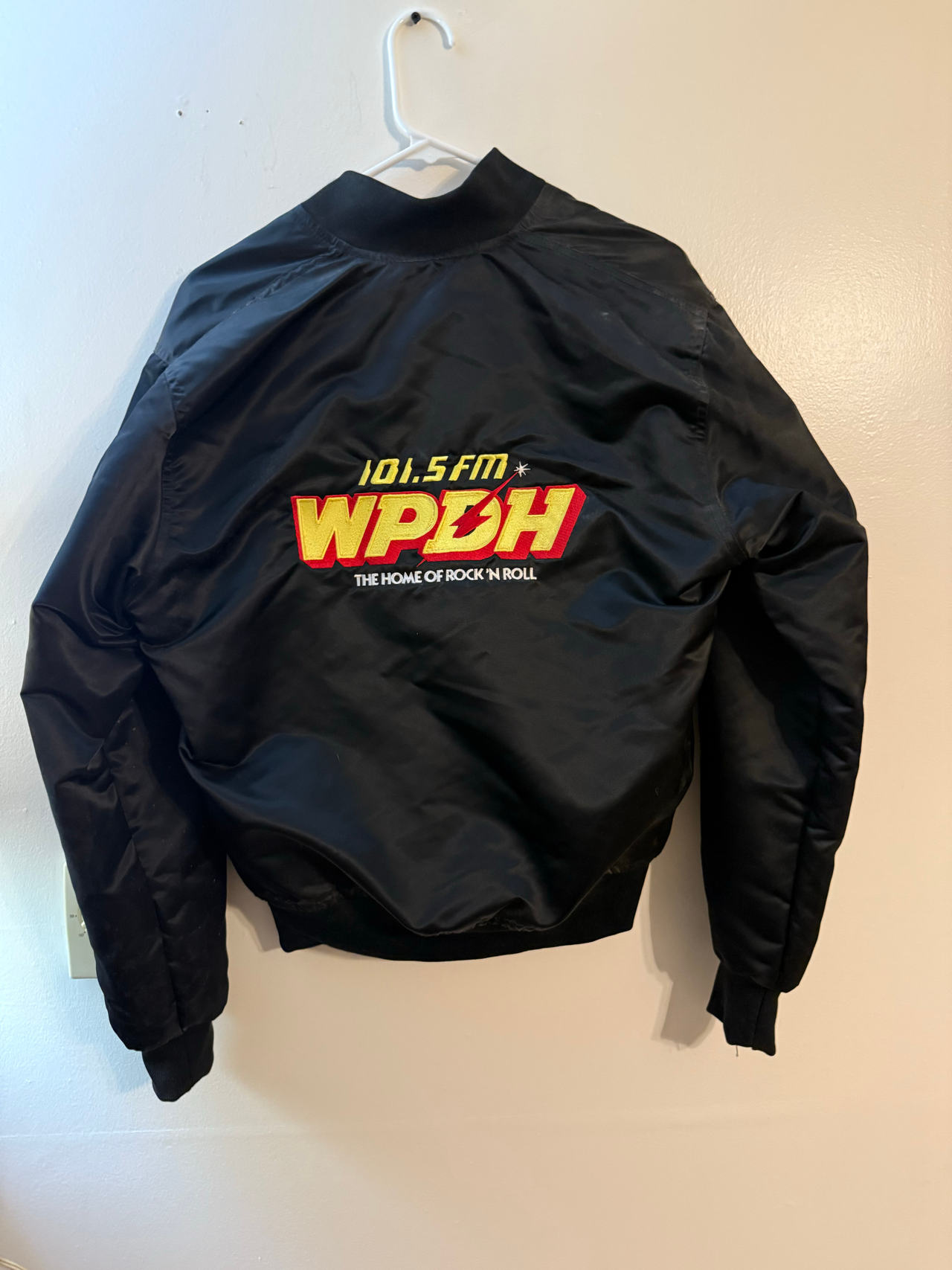 Vintage WPDH 101.5 FM Radio Station Bomber Jacket size medium