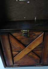 Coca-Cola Wooden Stained Glass Wall Cabinet - Image 4