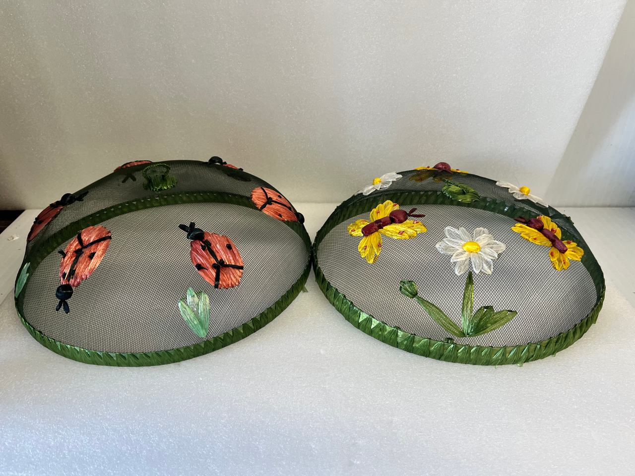 Decorative Mesh Food Covers with Ladybug and Butterfly Designs