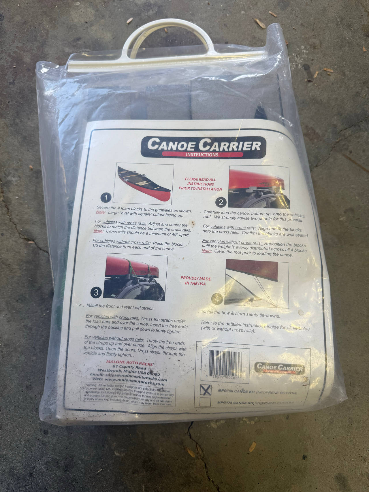 Malone Auto Racks MPG175 Canoe Carrier Kit