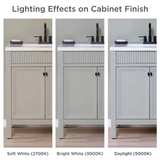 Foxglade 31 in. Single Sink Light Gray Bath Vanity with White Cultured Marble To - Image 4
