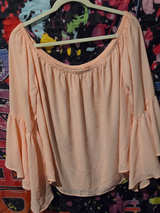 Cato Plus Size Peach Blouse - Image 1