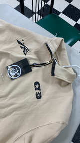 HELLSTAR Quarter Zip Logo Patch Sweater - Image 3