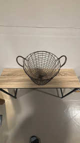 Wire Storage Basket Black with Handles ($25) - Image 2