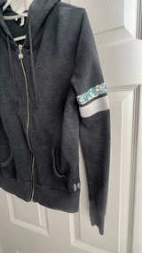 Victoria's Secret Angel Sequin Stripe Zip Up Hoodie - Image 2