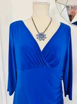 Lauren Ralph Lauren Royal Blue Ruched Sheath Dress - Image 6