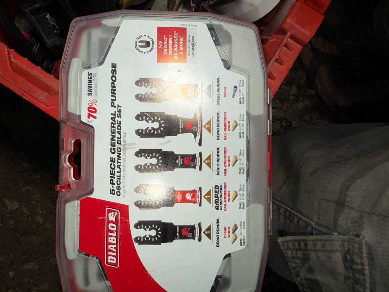 Diablo 5-Piece General Purpose Oscillating Blade Set