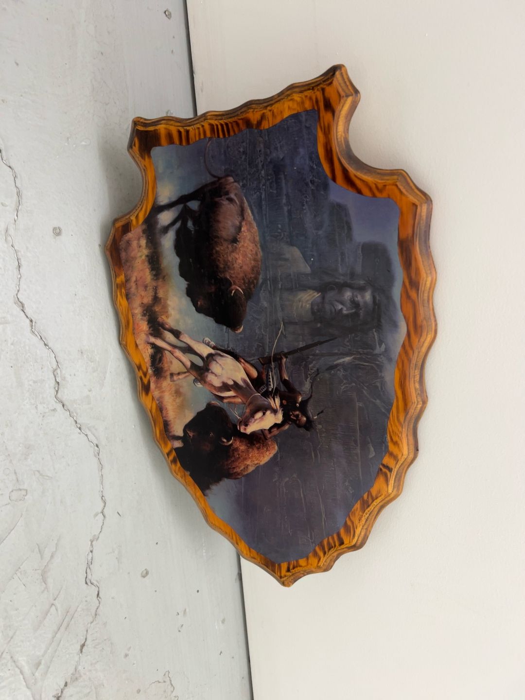 Native American Buffalo Painting Wall Art