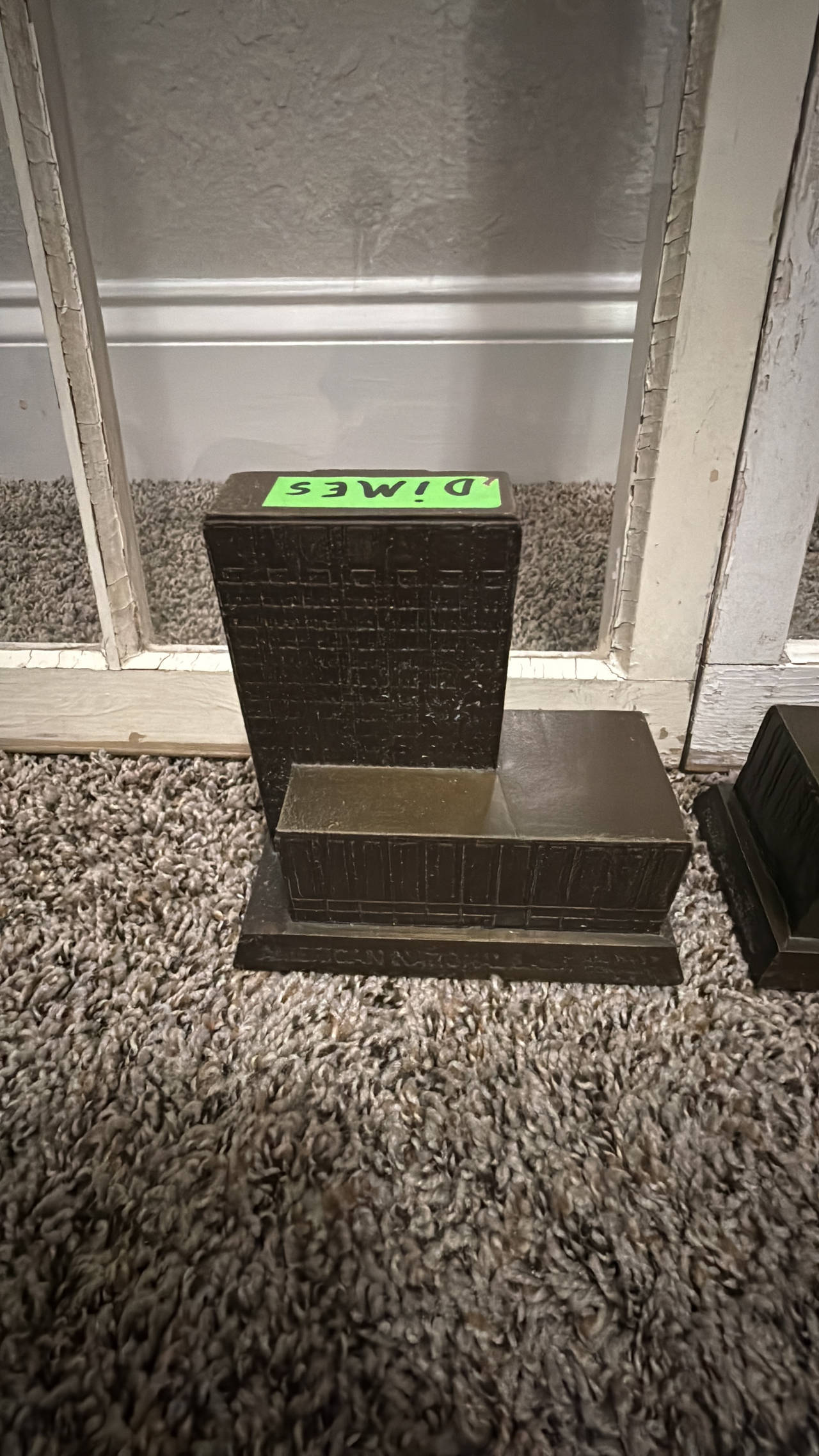 Vintage American National Bank Building Coin Bank