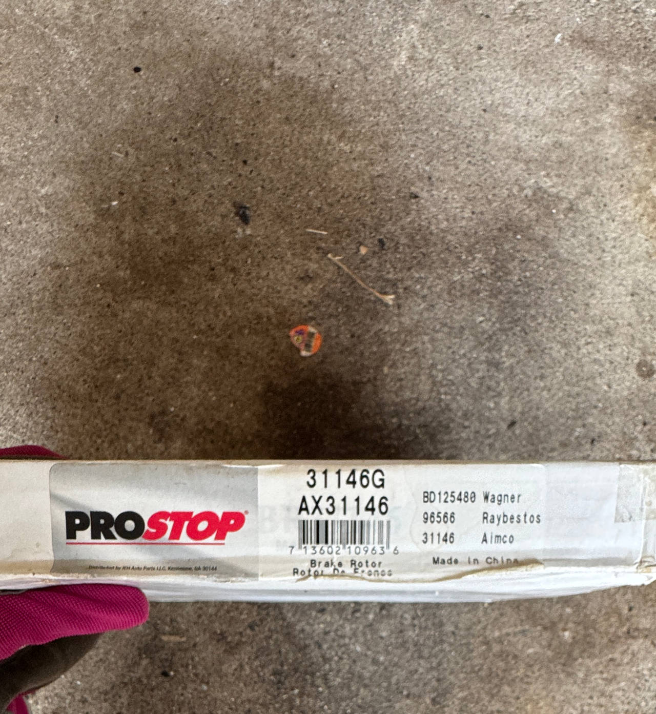 New ProStop 31146G Brake Rotor