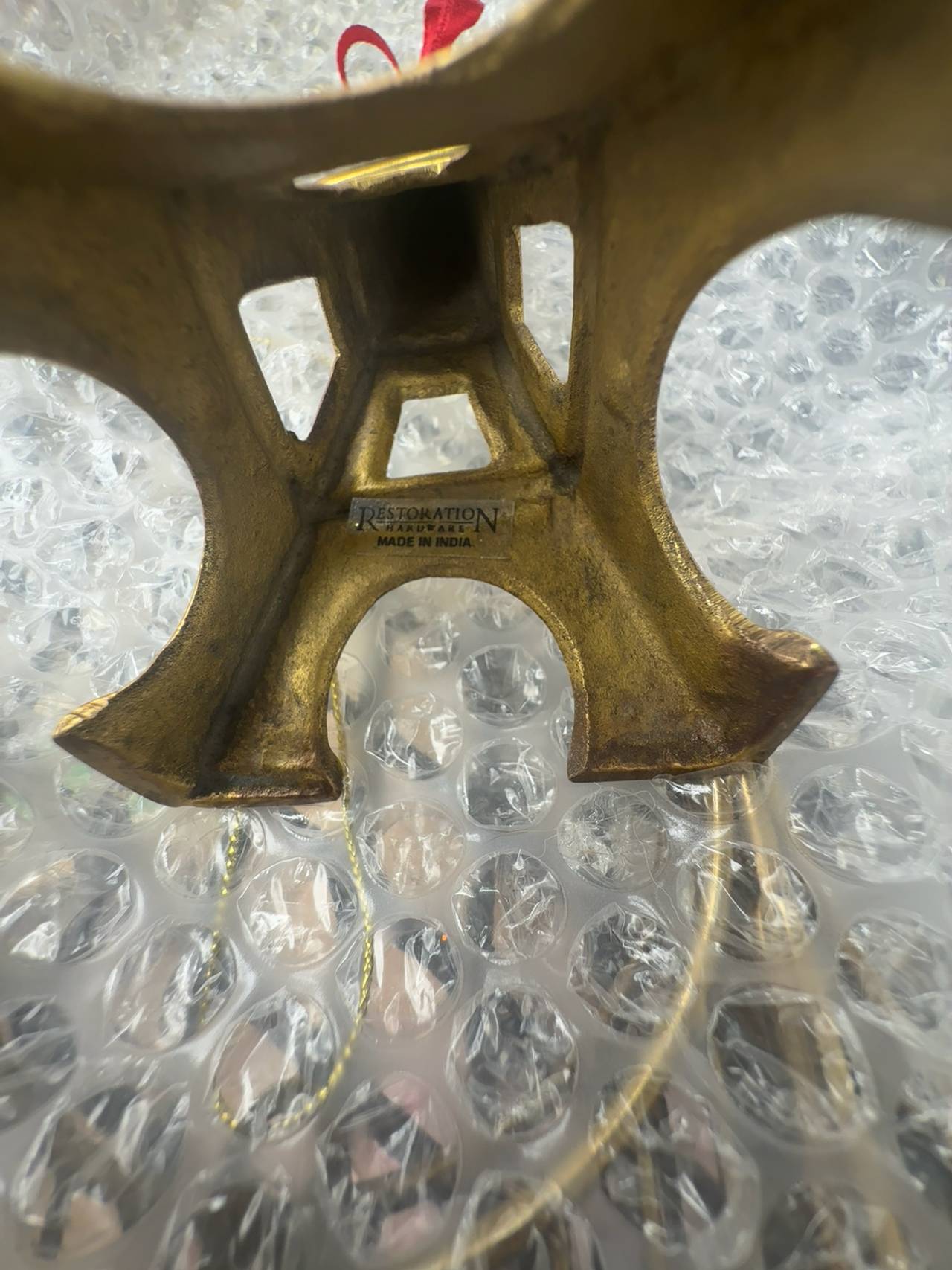 Restoration Hardware Brass Eiffel Tower Ornament