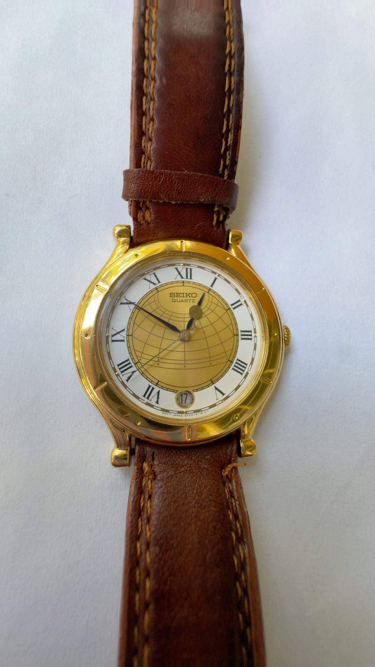 Seiko Age of Discovery Vintage Gold Tone Watch