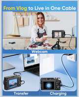 4K Digital Vlogging Camera with 180° Flip Screen - Image 7