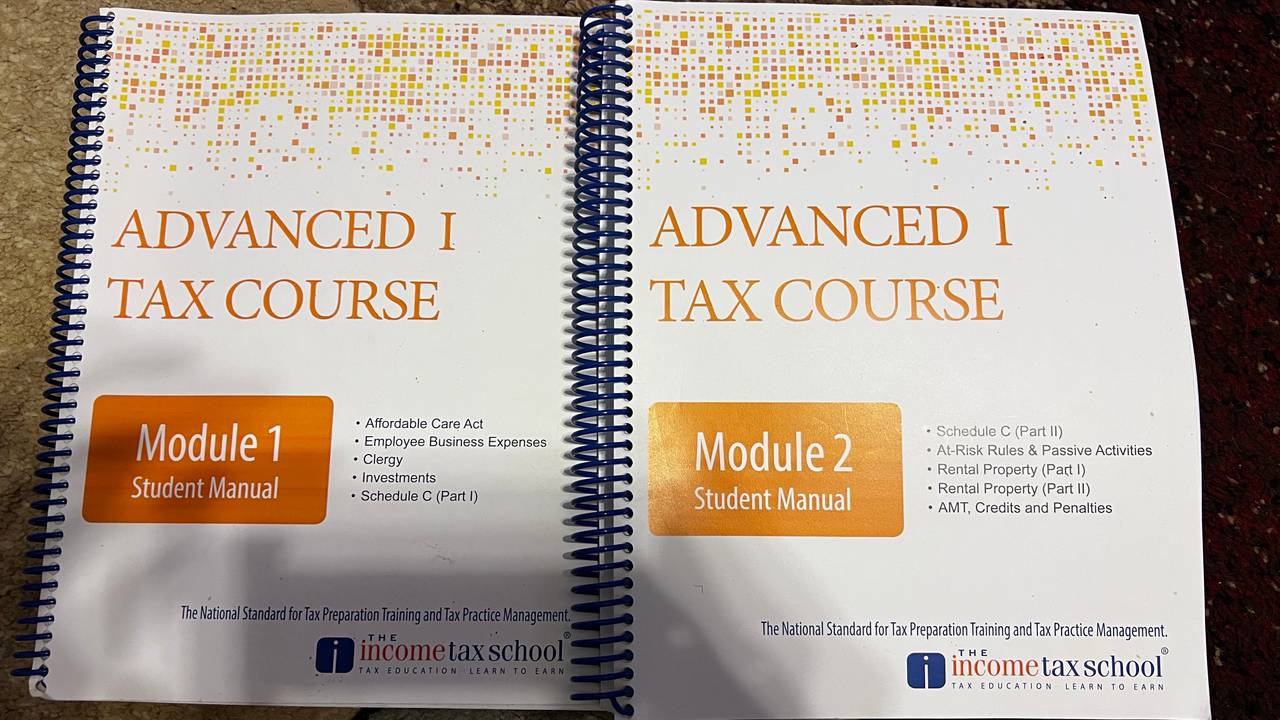 Advanced I Tax Course Student Manual