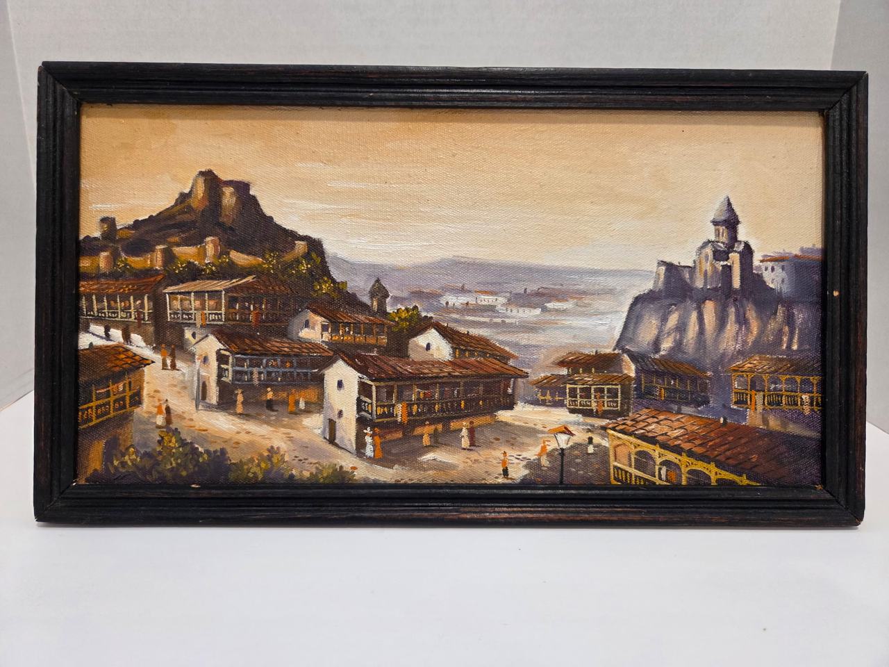 Framed Landscape Oil Painting