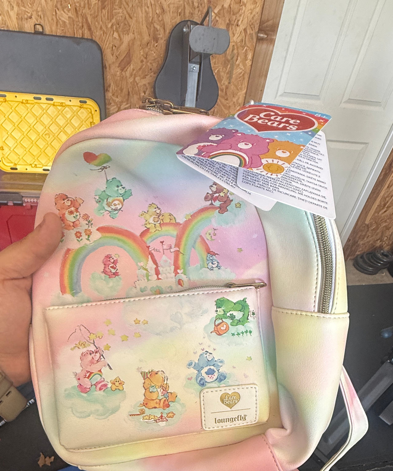 Loungefly Care Bears Rainbow Clouds Mini Backpack