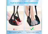 Airplane Footrest 2-Pack Premium Airplane Travel Foot Hammock For Travel Black - Image 2