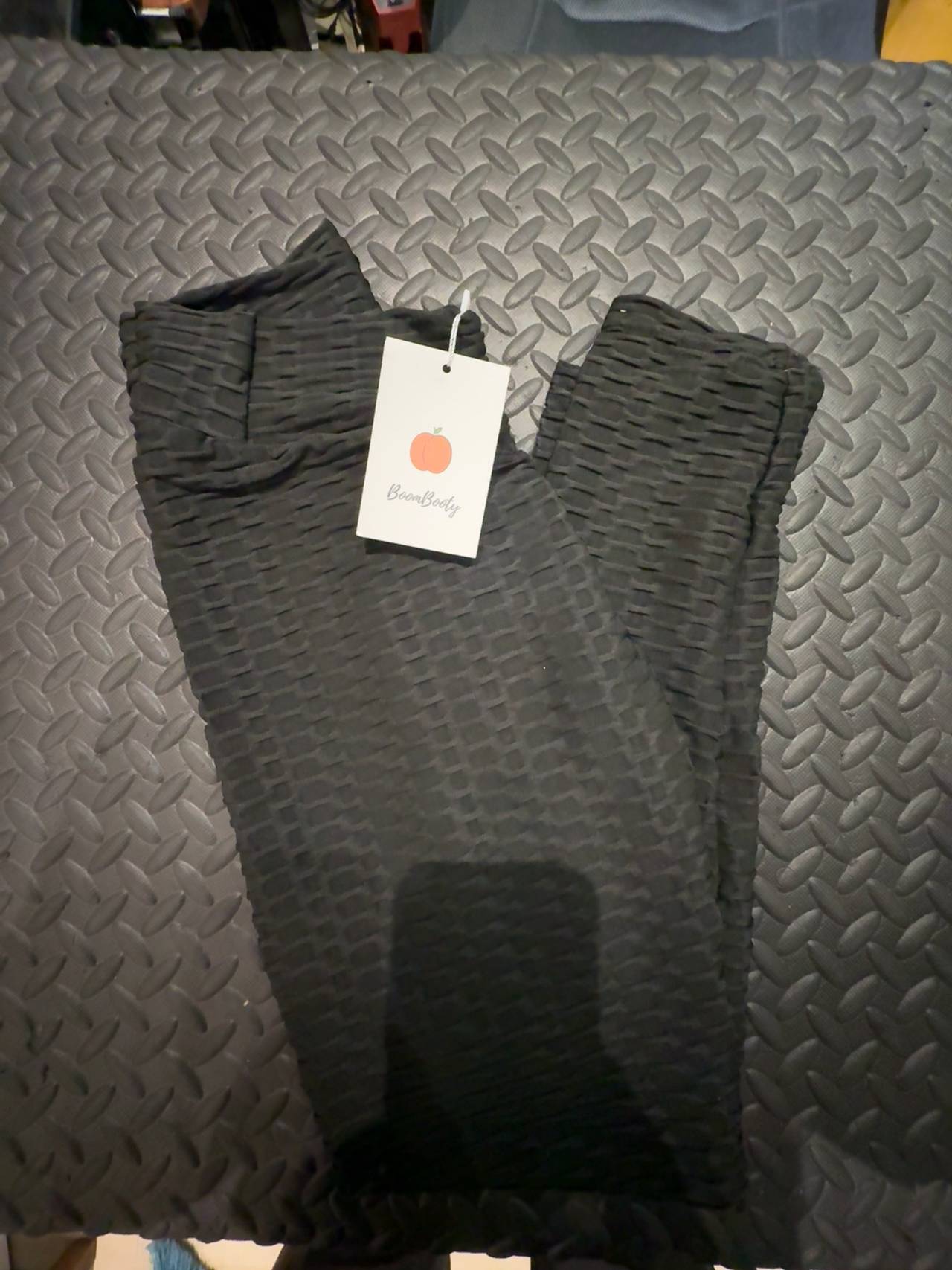 Boom Booty S Women's Honeycomb Ruched Leggings with Pockets size Small