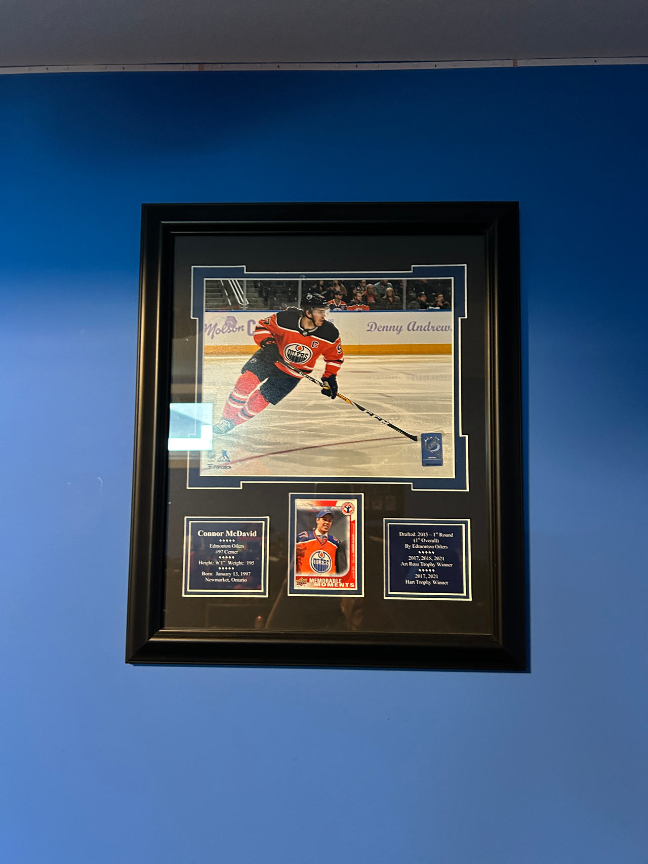 Connor McDavid Edmonton Oilers Framed Memorabilia
