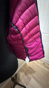 Prana Esla Hooded Down Puffer Jacket Grey - Image 4