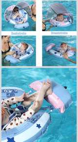 Mambobaby Non-Inflatable Baby Float with Canopy - Image 3