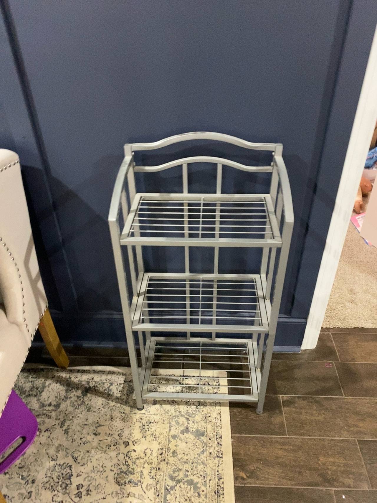Grayson 3-Tier Metal Bathroom Storage Shelf Silver