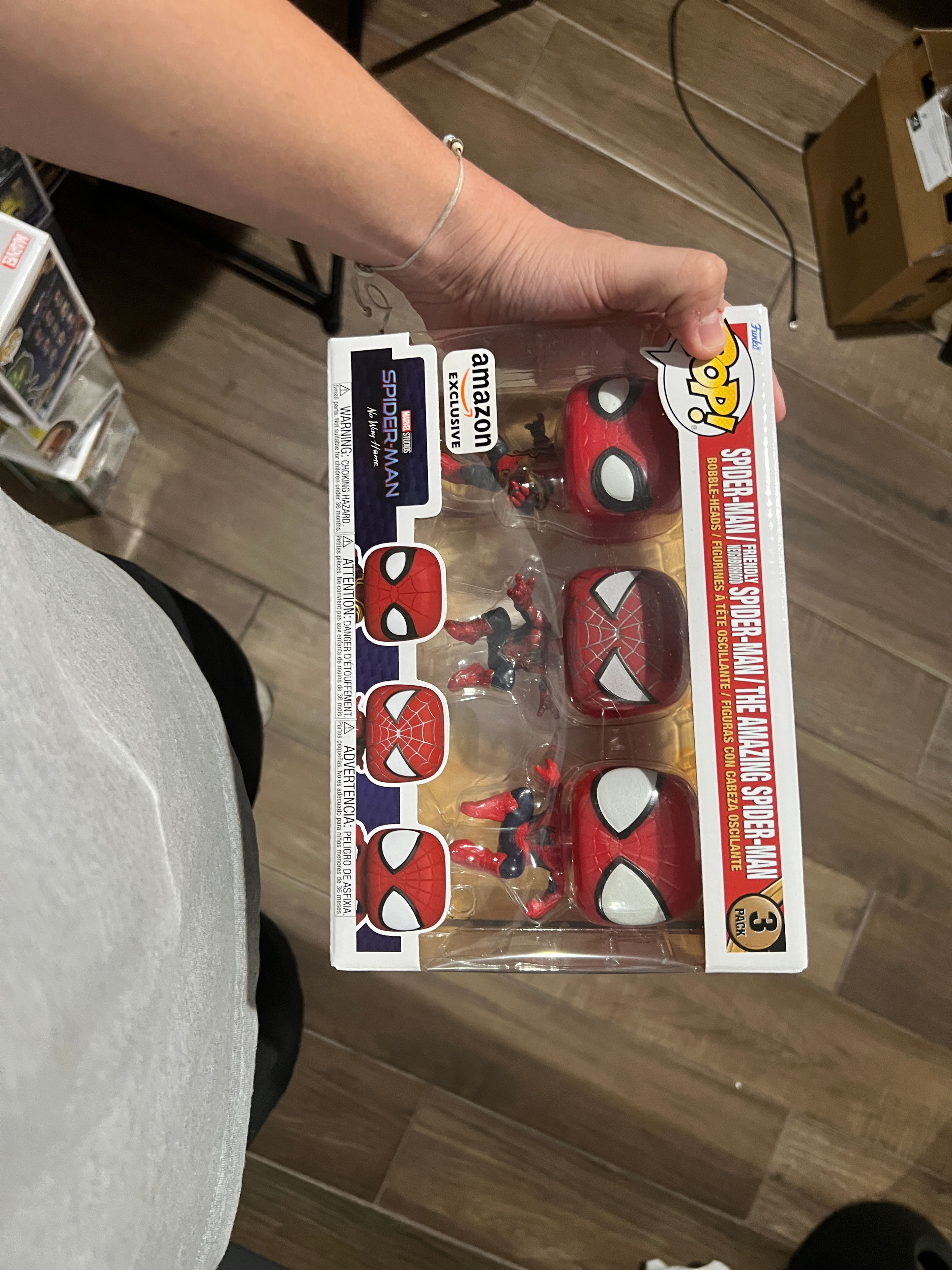 Funko Pop! Marvel: Spider-Man: No Way Home - Spider-Man 3-Pack Amazon Exclusive