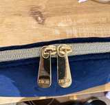 Dior Navy Velvet Cosmetic Pouch - Image 3