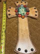 Bottle Cap Cross Wall Decor - Image 3