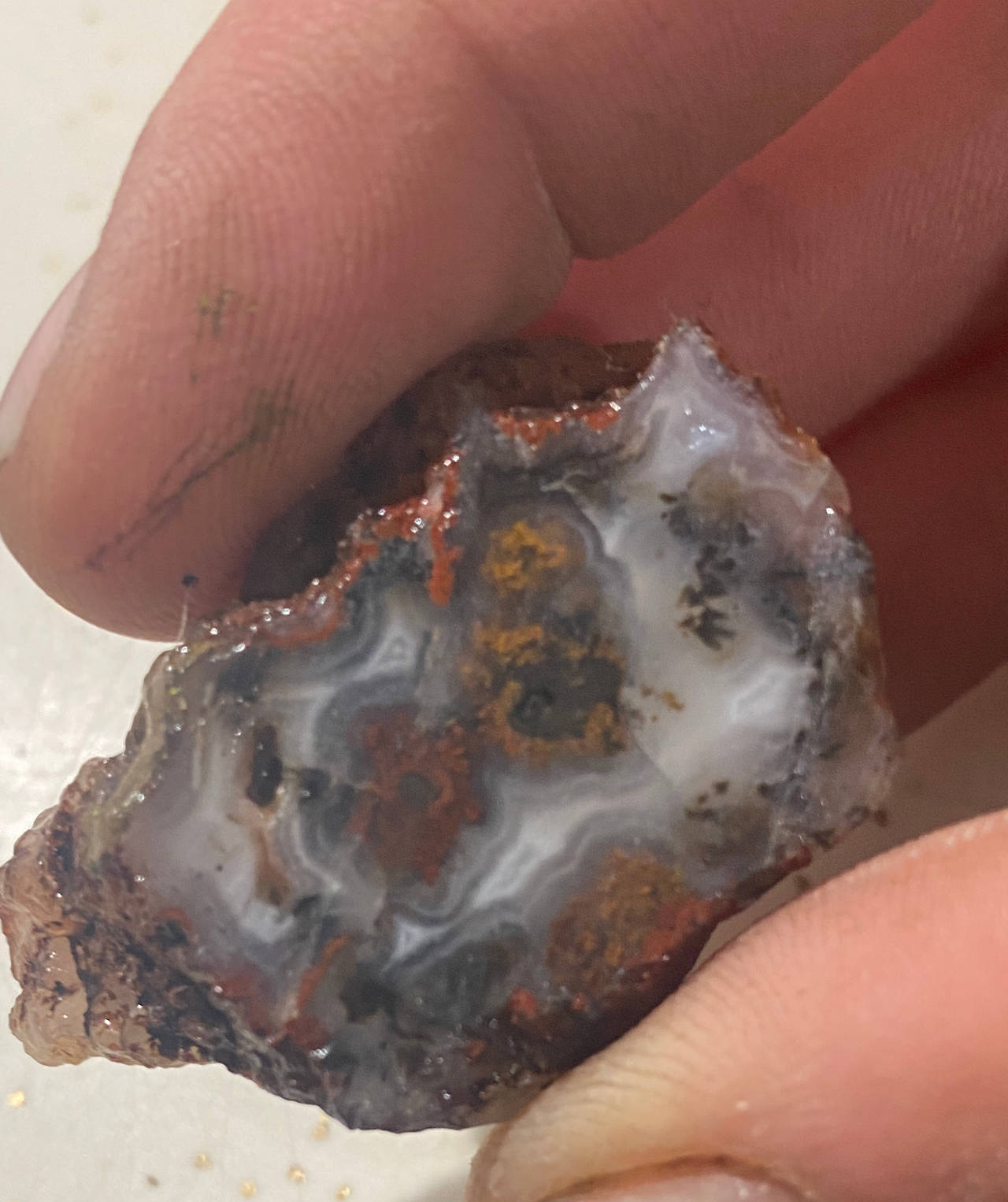 Raw Banded Agate Specimen