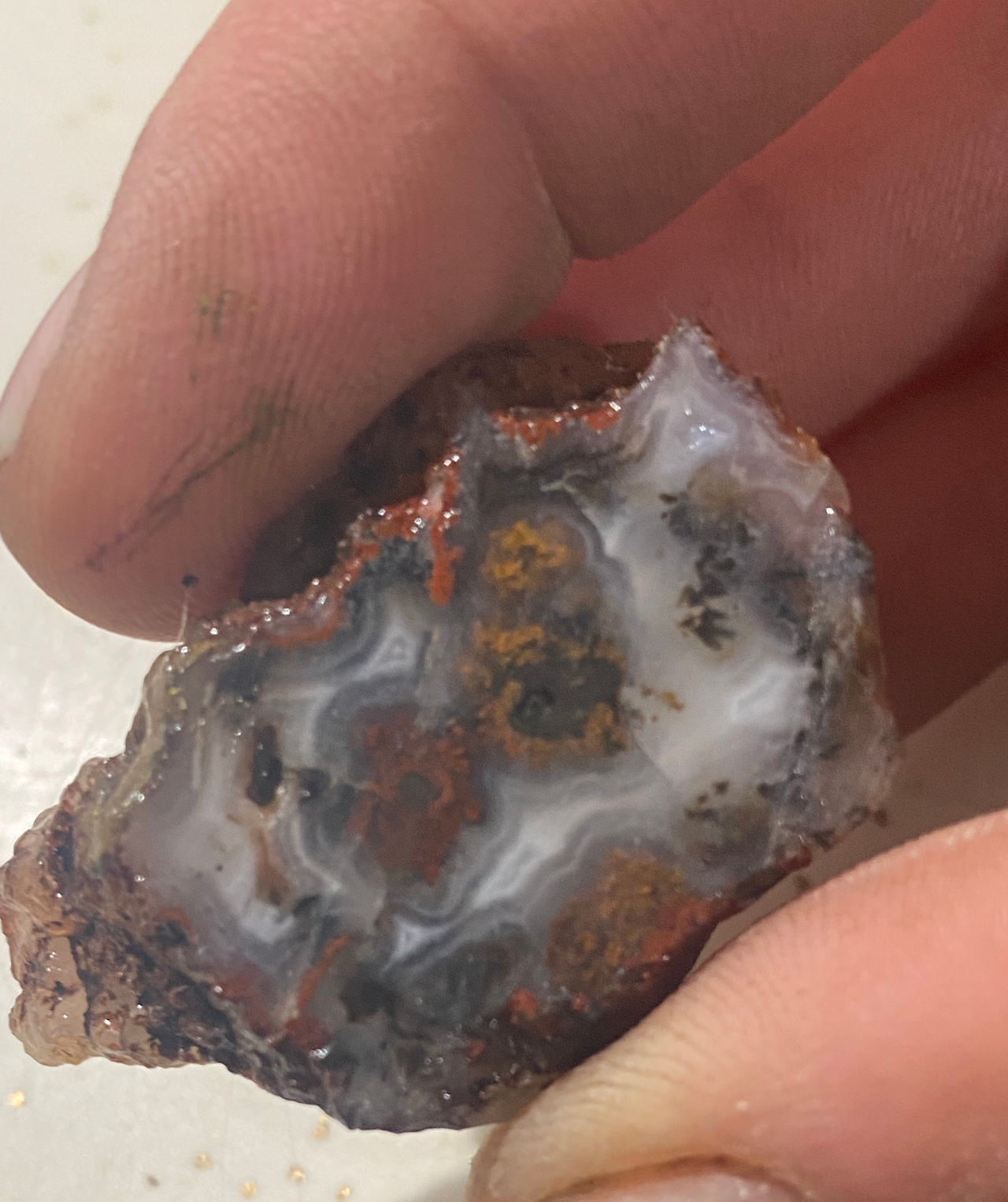 Raw Banded Agate Specimen