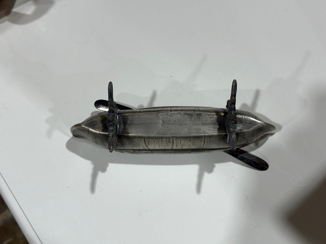 James W. Tufts Silver Plated Canoe
